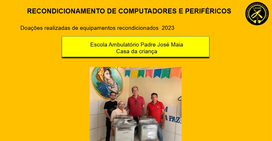 Casa da criança recebe doação do TECH Solidário